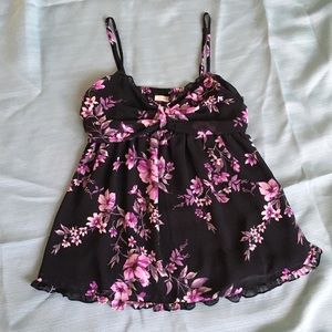 Black spaghetti strap top